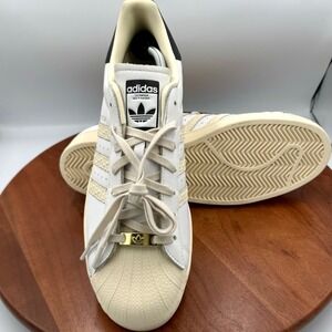 Adidas Superstar Trainer Sneakers White Black Mens Size 13 ID4675 Retro Sporty